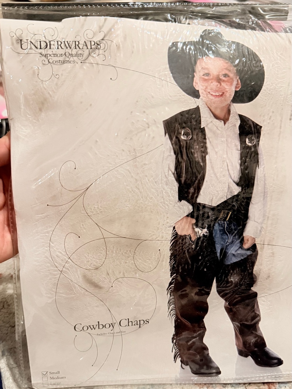 New Boys Black Cowboy Chaps - Classic Costume